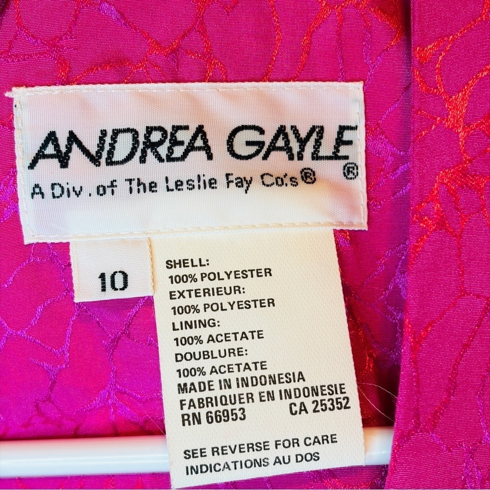 Vintage Andrea Gayle Pink Midi Dress - Picture 5 of 6
